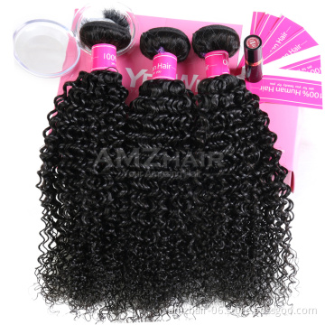 Wholesale Virgin Kinky Curly Cuticle Aligned Human Hair 3 Bundles Raw Indian Hair Unprocessed Double Drawn Hair Extension Vendor